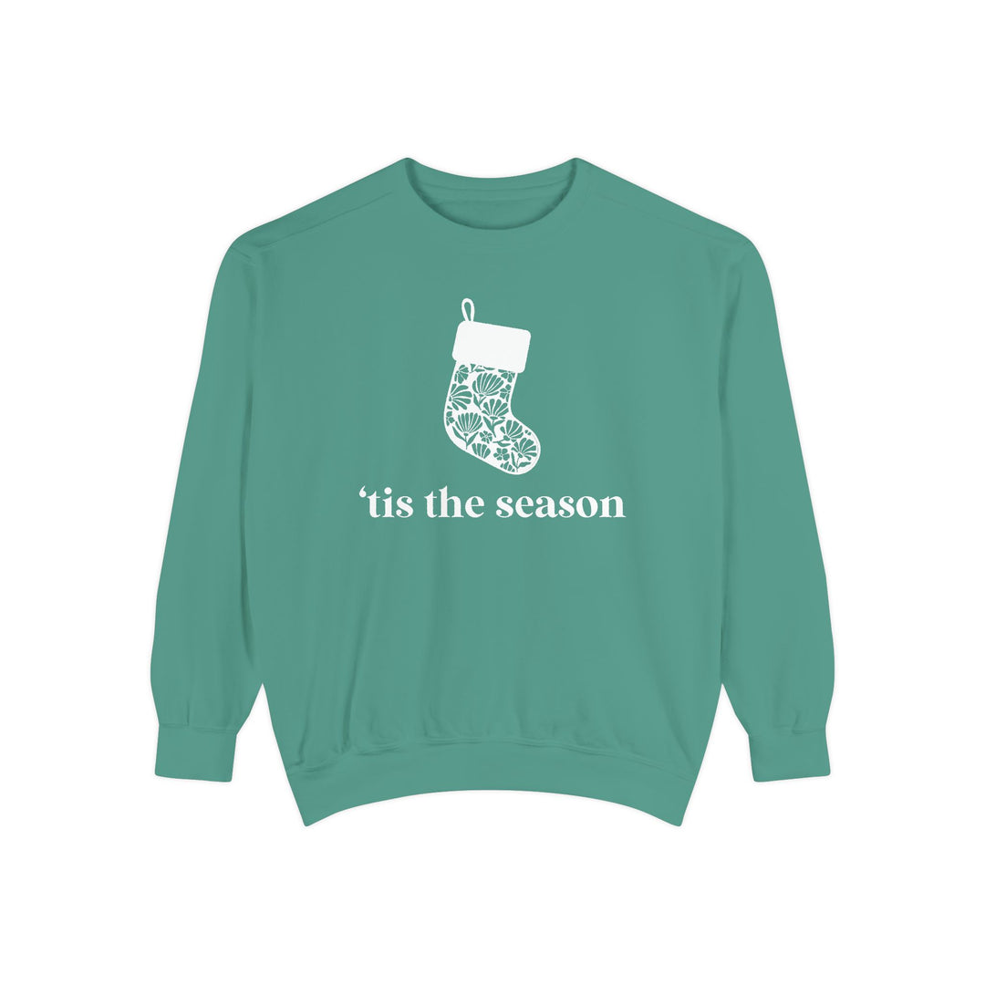 'Tis the Season Floral Stocking Sweatshirt