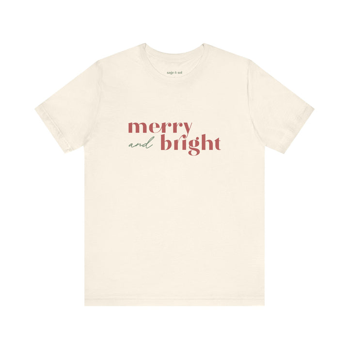 Merry and Bright Short Sleeve Tee