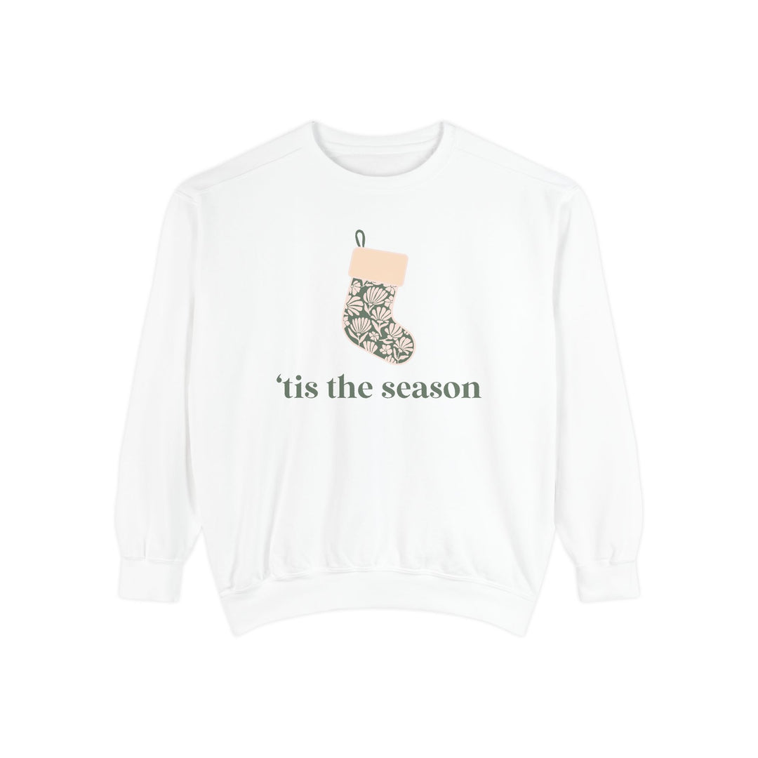 'Tis the Season Floral Stocking Sweatshirt