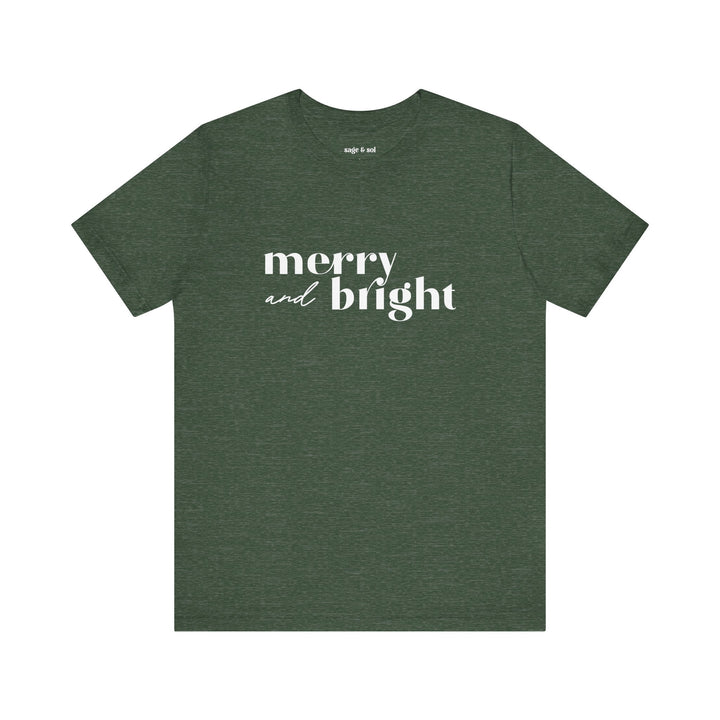 Merry and Bright Short Sleeve Tee