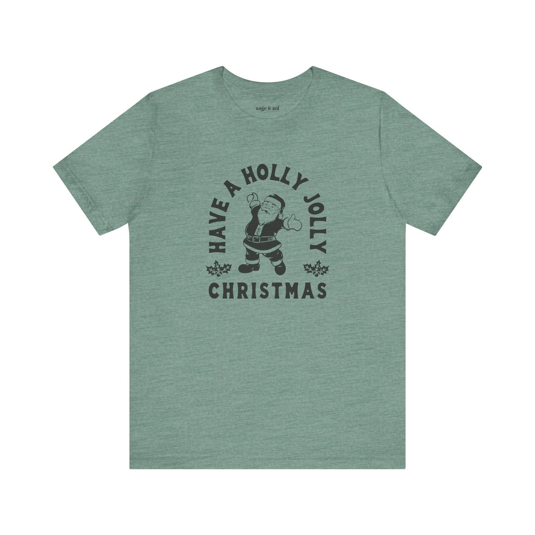 Holly Jolly Christmas Short Sleeve Tee