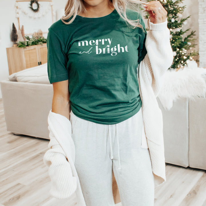 Merry and Bright Short Sleeve Tee